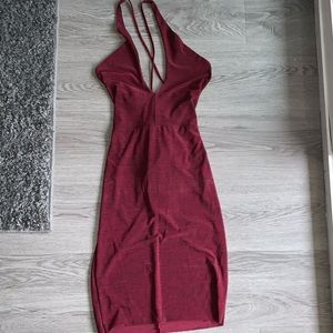 Maroon Body Con Dress